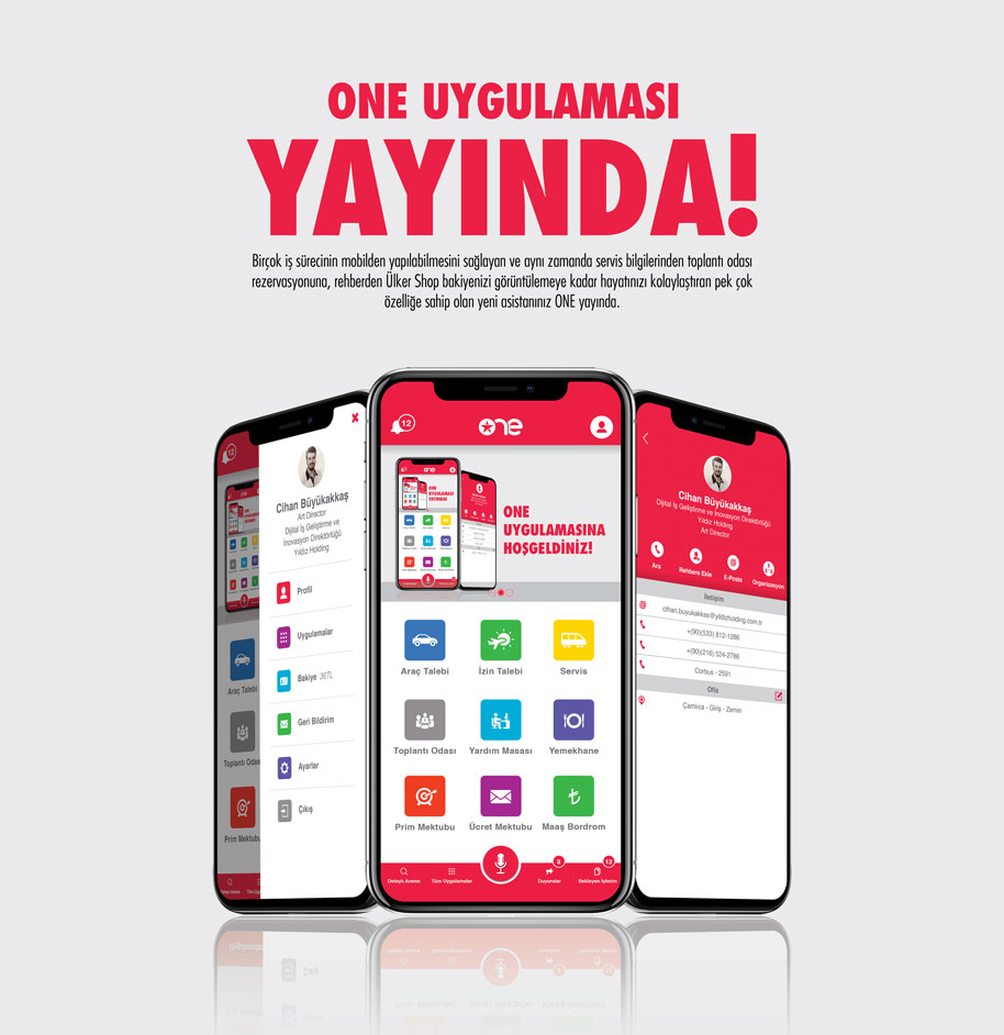 “One” Mobil Uygulama Tasarımı / Yıldız Holding